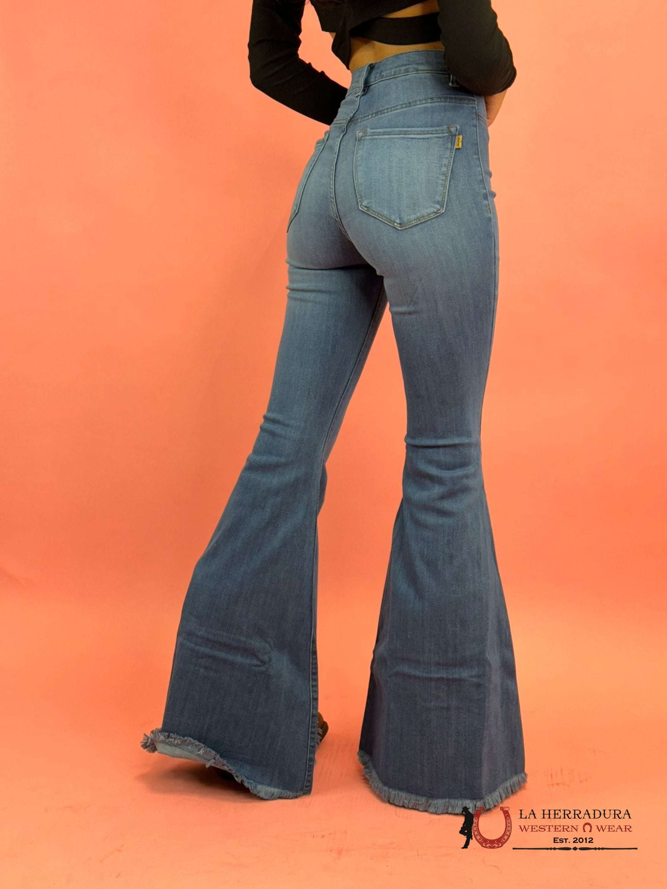VIBRANT MEDIUM WASH FLARE JEAN EP1805