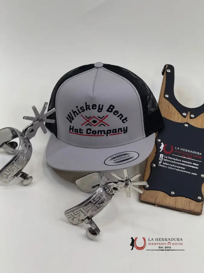 Whiskey Ranch Grey With Black/Red Caps Mens Gorras Hombres