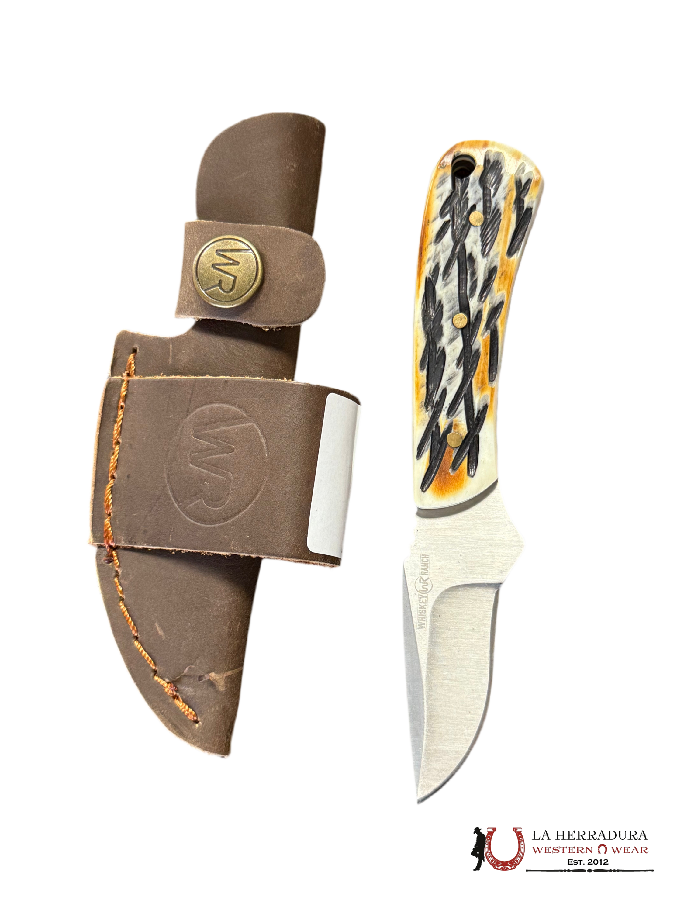 Whiskey Ranch Knife with white/black design ACCESORIOS