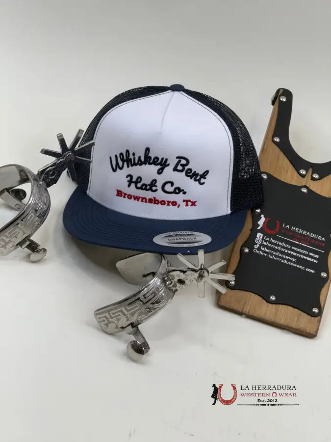 Whiskey Ranch Navy Blue With Red Caps Mens Gorras Hombres