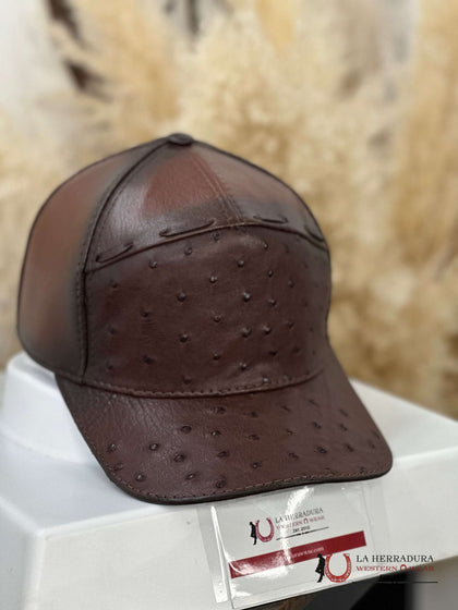 WHITE DIAMONS OSTRICH MORONI CAP