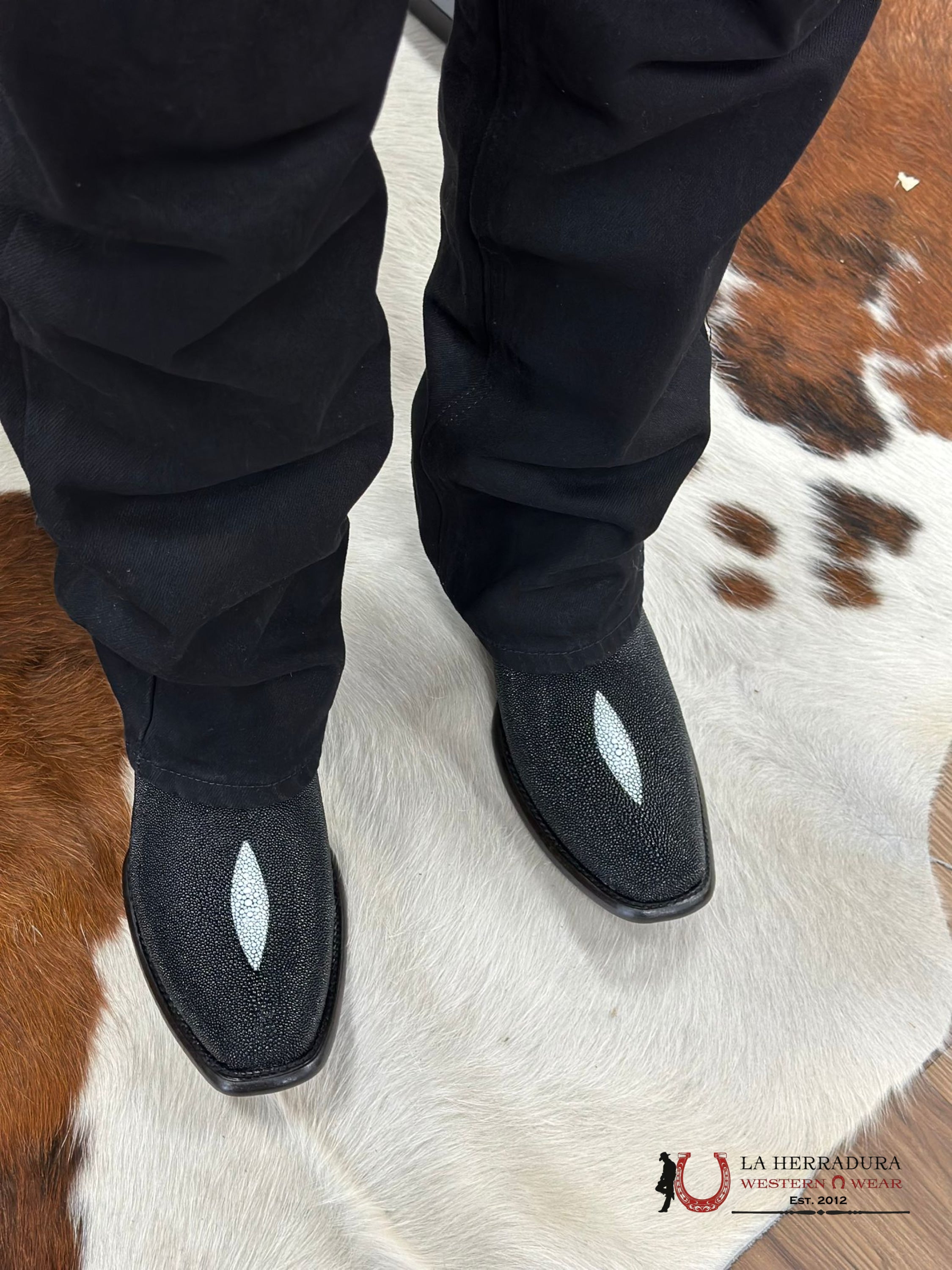 Wild West Dubai Short Boot Stingray Single Stone Botas Hombres