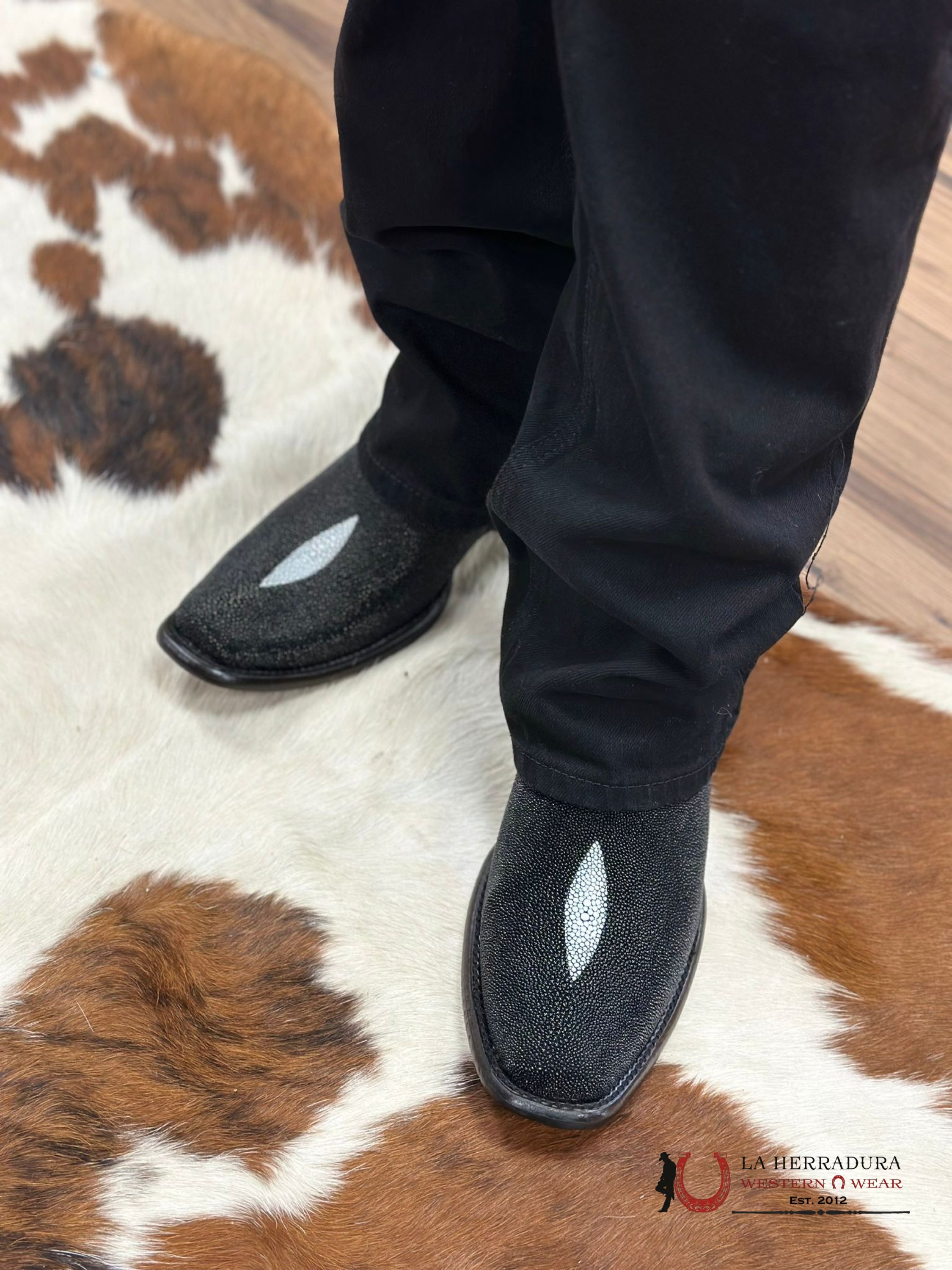 Wild West Dubai Short Boot Stingray Single Stone Botas Hombres