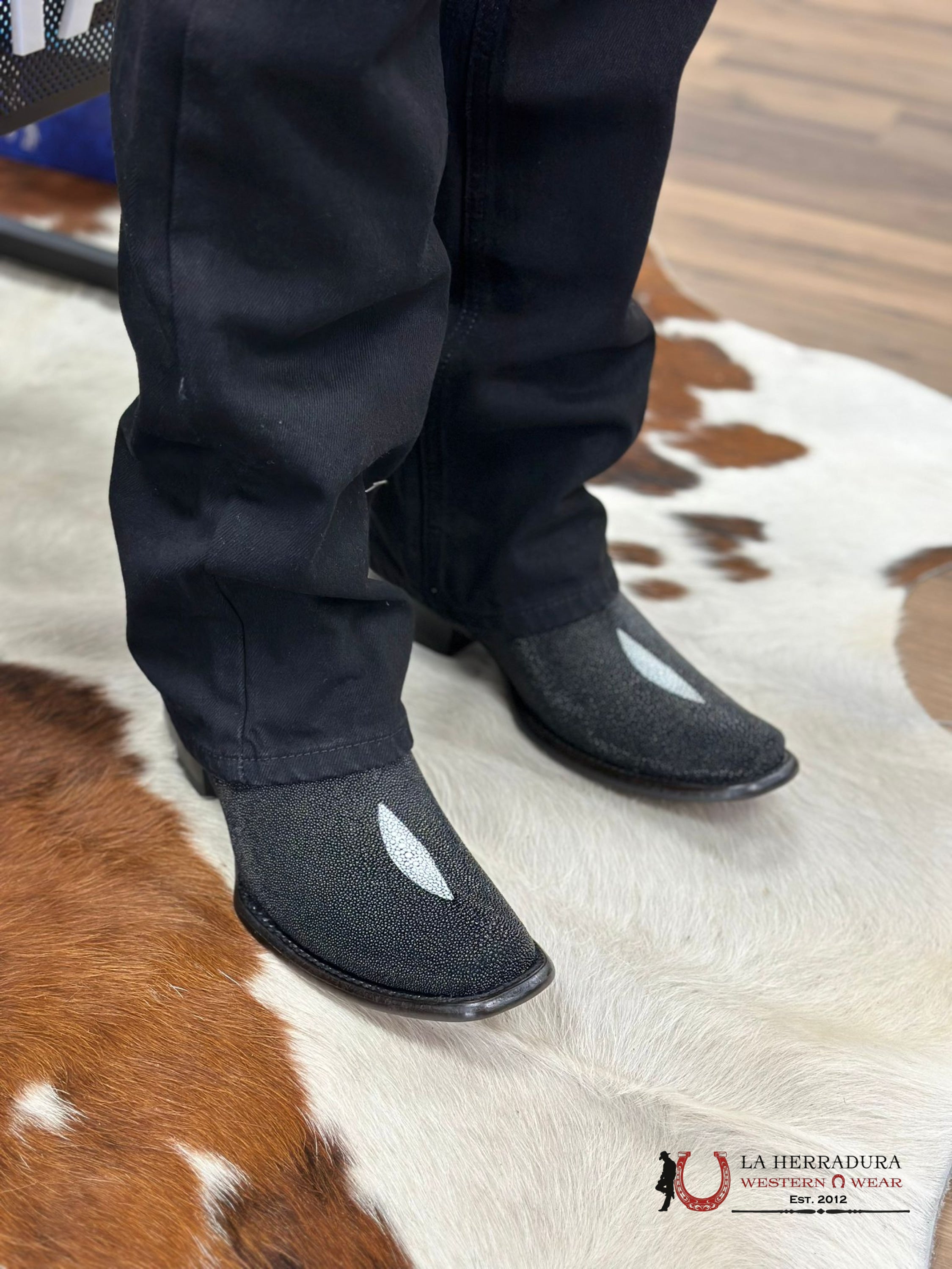 Wild West Dubai Short Boot Stingray Single Stone Botas Hombres