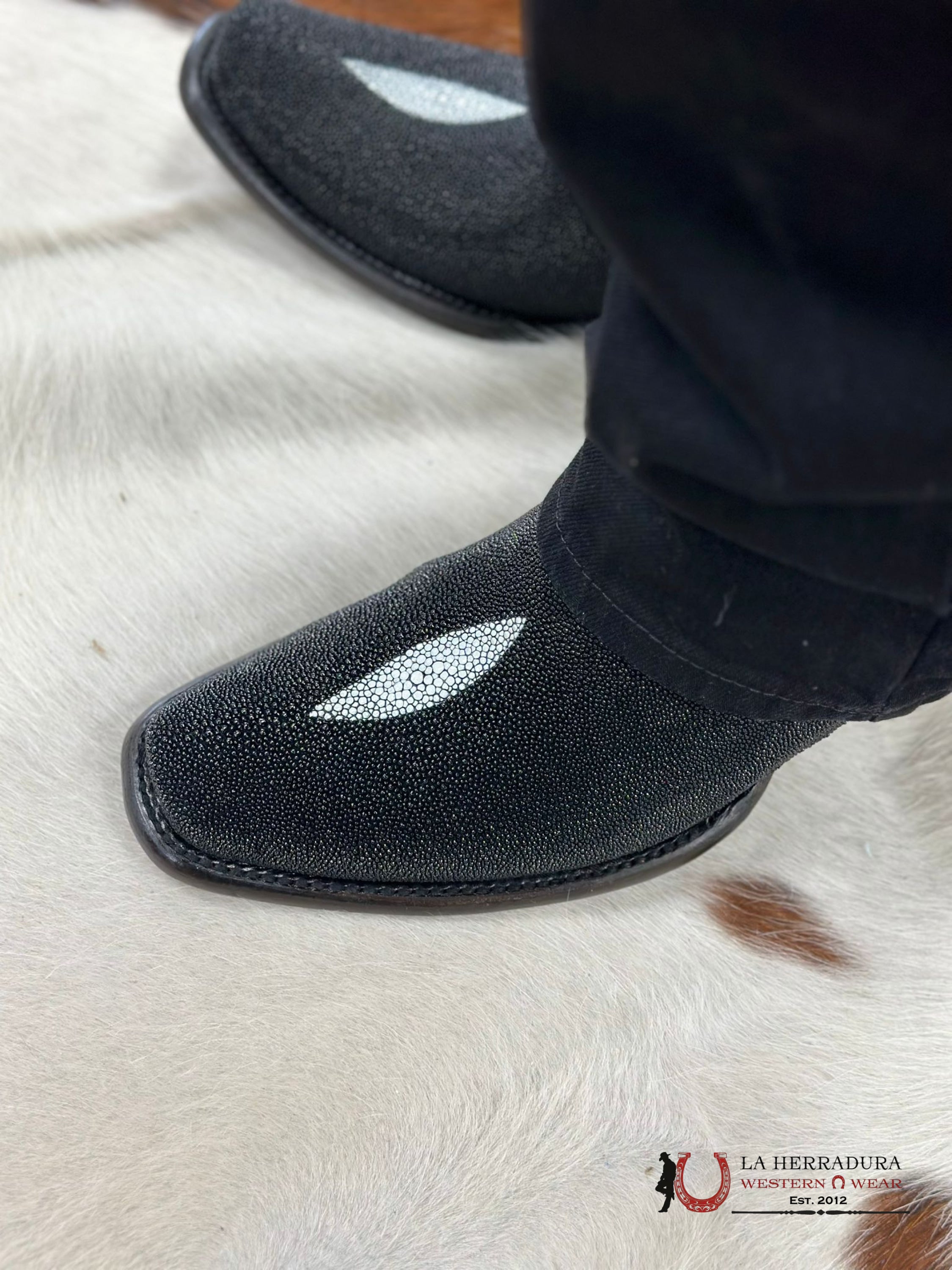 Wild West Dubai Short Boot Stingray Single Stone Botas Hombres