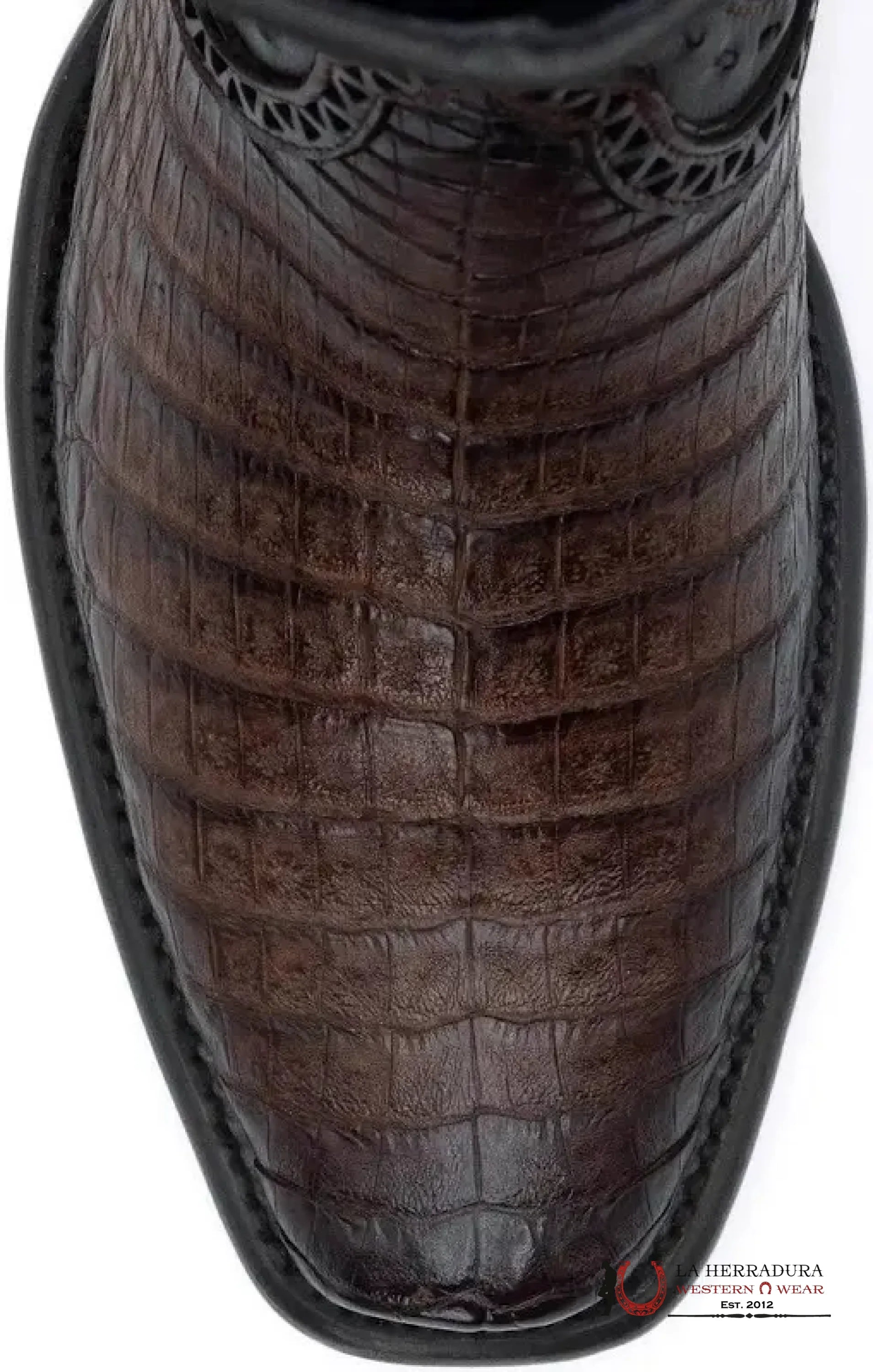 Wild West Men’s Square Toe Caiman Belly/ FADED BROWN Boots- 279B8216 BOTAS HOMBRES