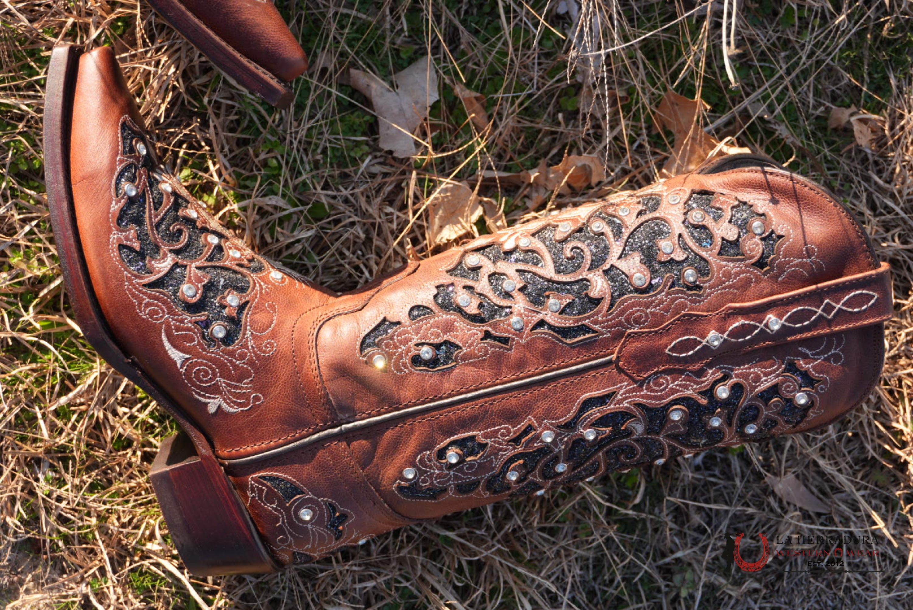 Wildflowers Cater Cognac Snip Toe BOTAS MUJERES