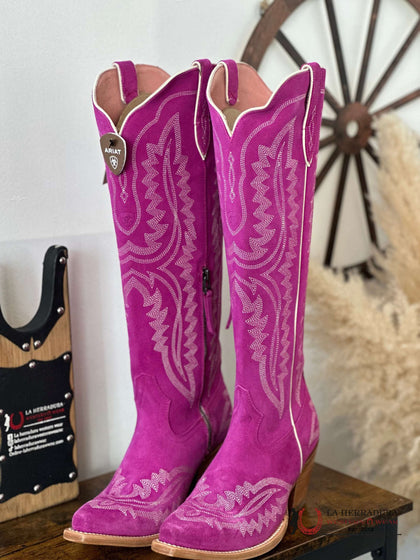 WOMANS ARIAT CASANOVA HAUTE PINK SUEDE 10046859