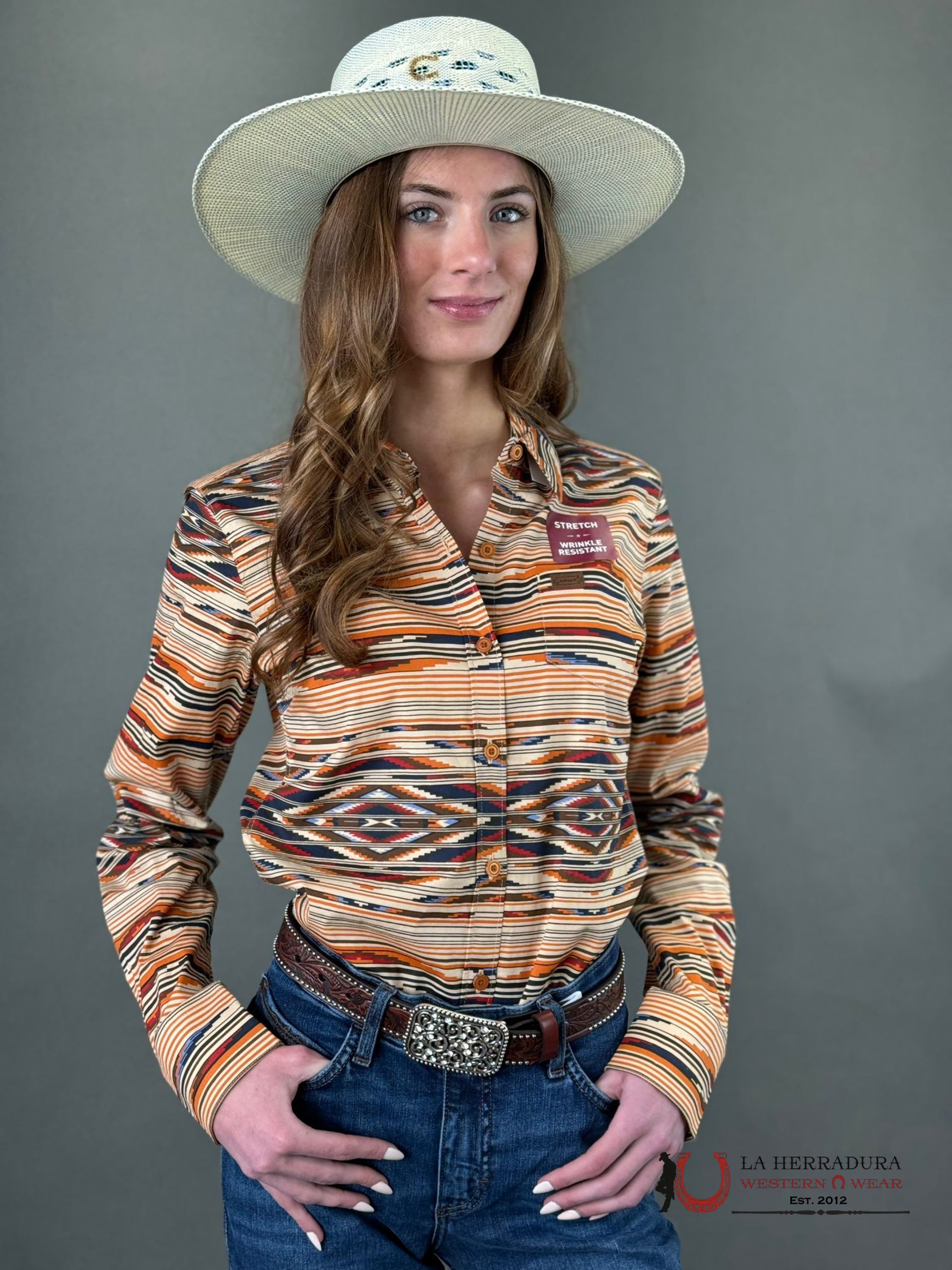 Women Ariat Kirby Long Sleeve Sunset Saltillo Chimayo Collection Ropa Mujeres