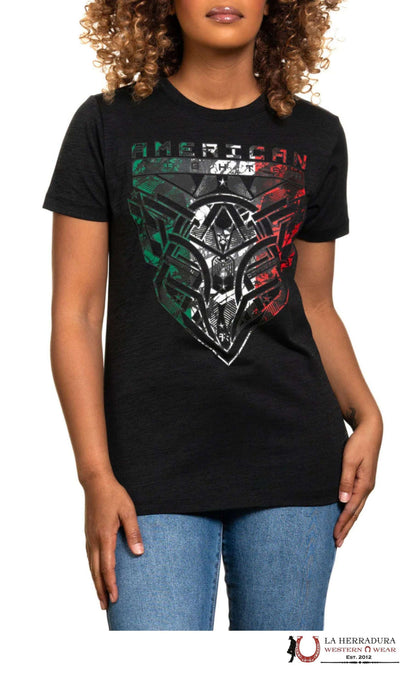 WOMEN AMERICAN FIGHTER T-SHIRT- PALMAS S/S TEE- FW15147