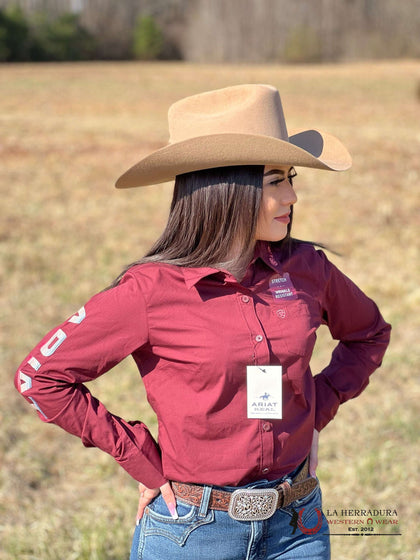 MUJERES CAMISETA DE MANGA LARGA ARIAT KIRBY ZINFANDEL 10039458