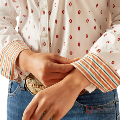 WOMEN ARIAT KIRBY LONG SLEEVE SHIRT KAI DITSY 10060373
