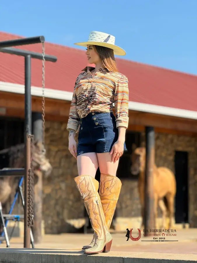 Women Ariat Kirby Long Sleeve Sunset Saltillo Chimayo Collection Ropa Mujeres