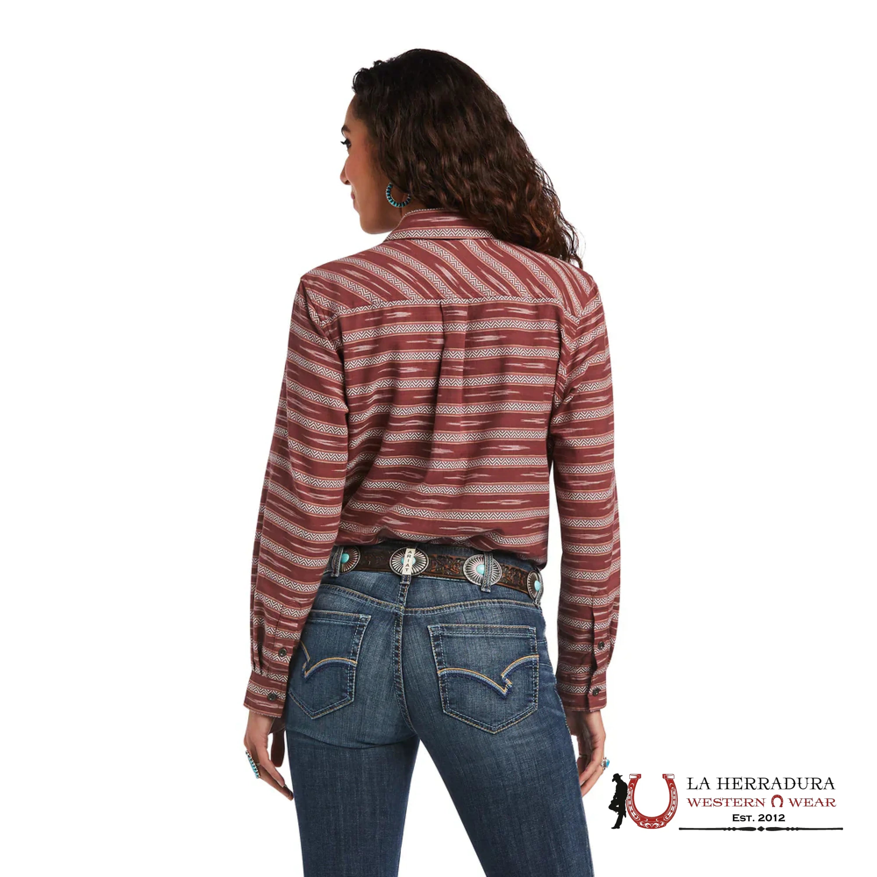 Women Ariat REAL BILLIE JEAN SNAP LONG SLEEVE SHIRT 10040603 ROPA MUJERES