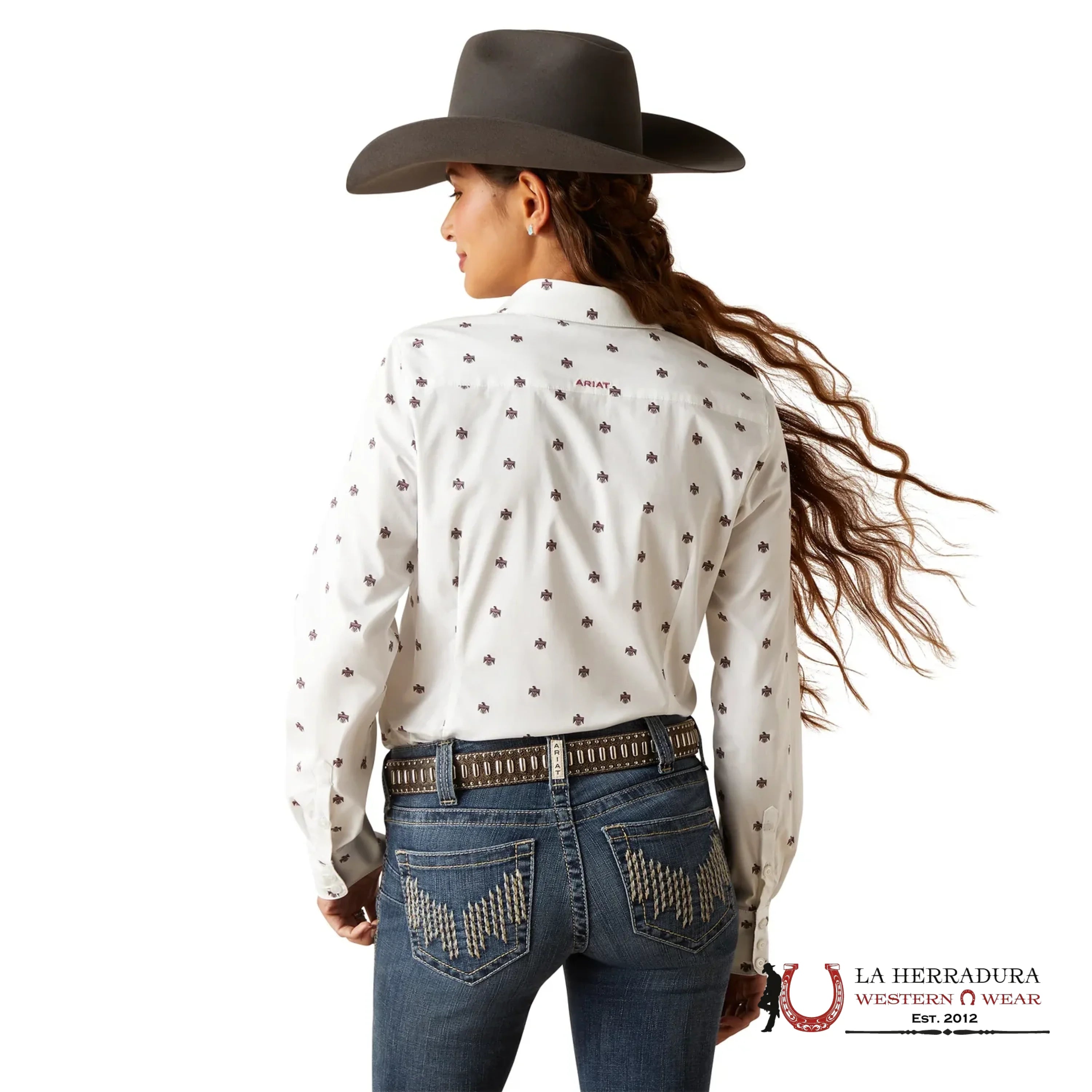 WOMEN ARIAT WR KIRBY LS SHRT THUNDERBIRD PRINT 10047236 ROPA MUJERES