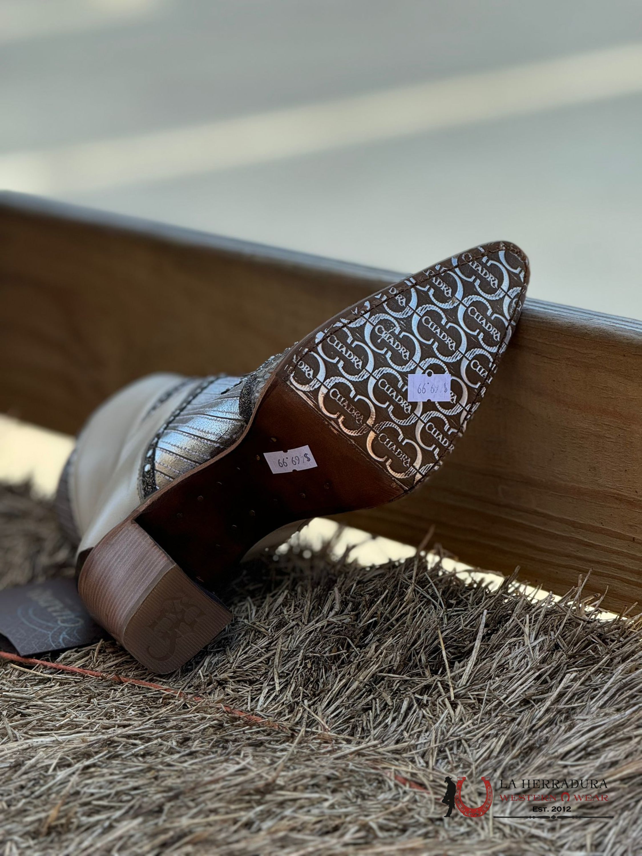 Women Cuadra Short Boot Python Belly Grecas Beige Zipper & Studs Pointed Toe Botas Mujeres