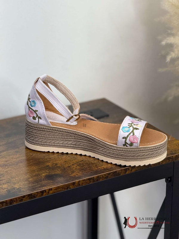 WOMEN HUARACHE 02 PARÁIS BORDADO SUELA DANY BLANCO