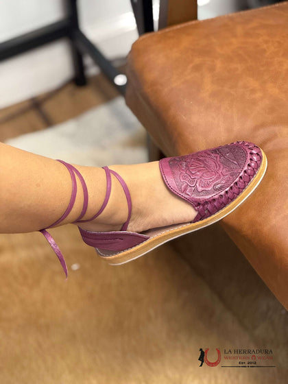 HUARACHE DE MUJER 05 ROSA MÉXICO UVA