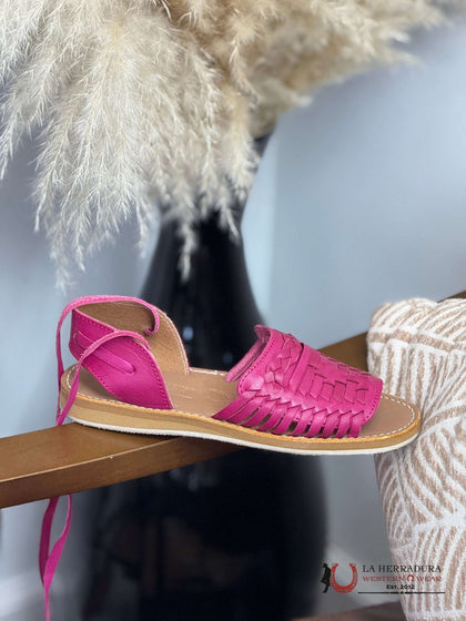 HUARACHE DE MUJER 080 CHINELA 10 CORREA FUCSIA