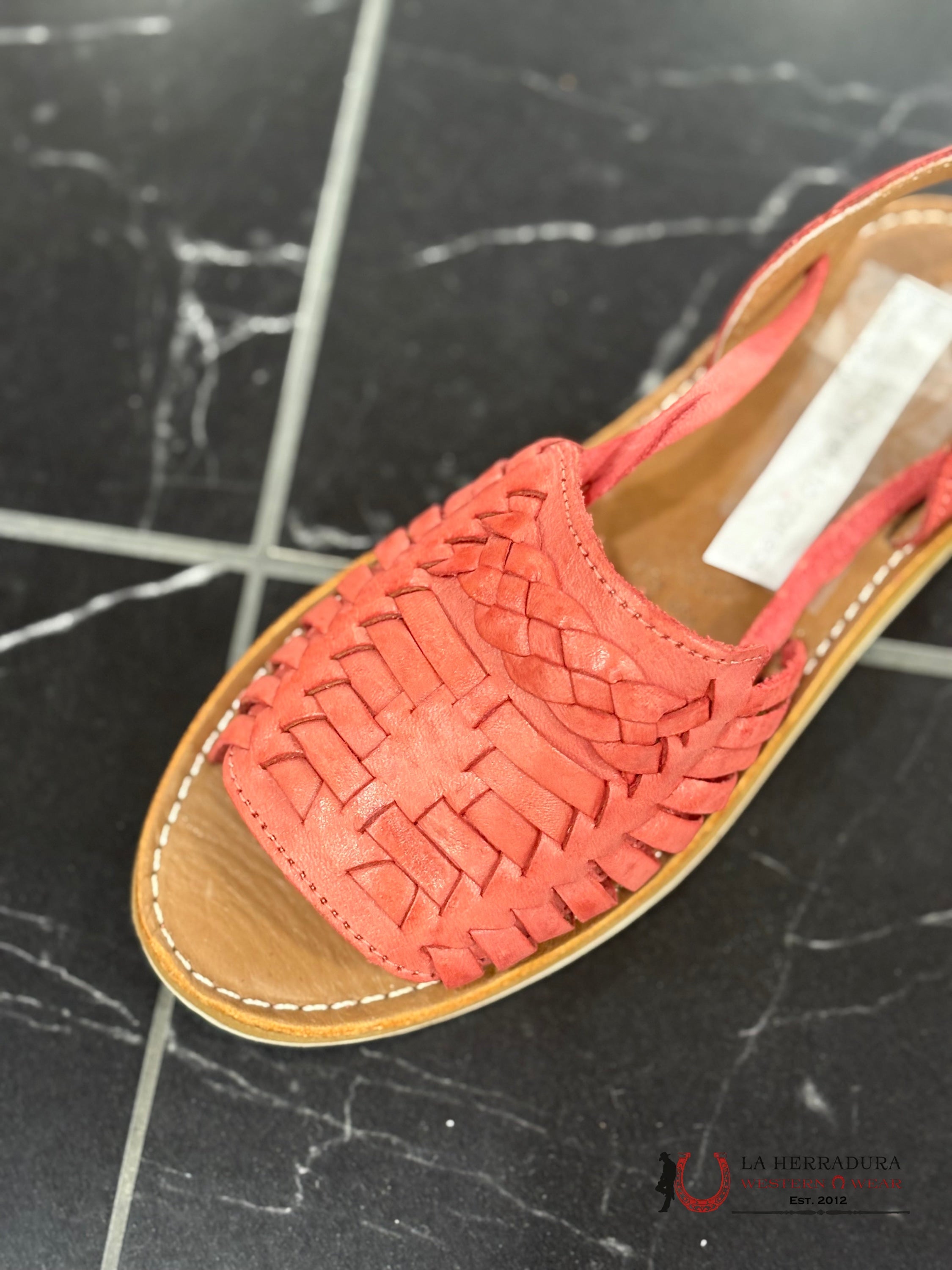 WOMEN HUARACHE 080 CHINELA 10 CORREAS CORAL BOTAS MUJERES
