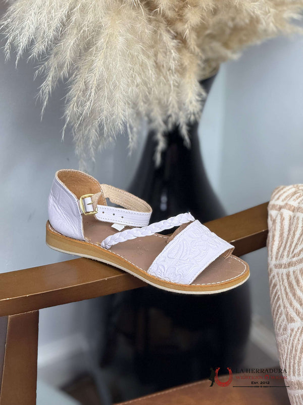 WOMEN HUARACHE CAMILA TROQUELADO BLANCO