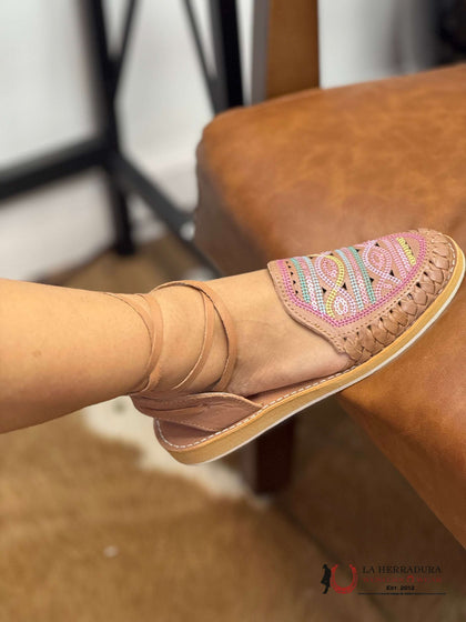 HUARACHE DE MUJER CARMEN TAN 2