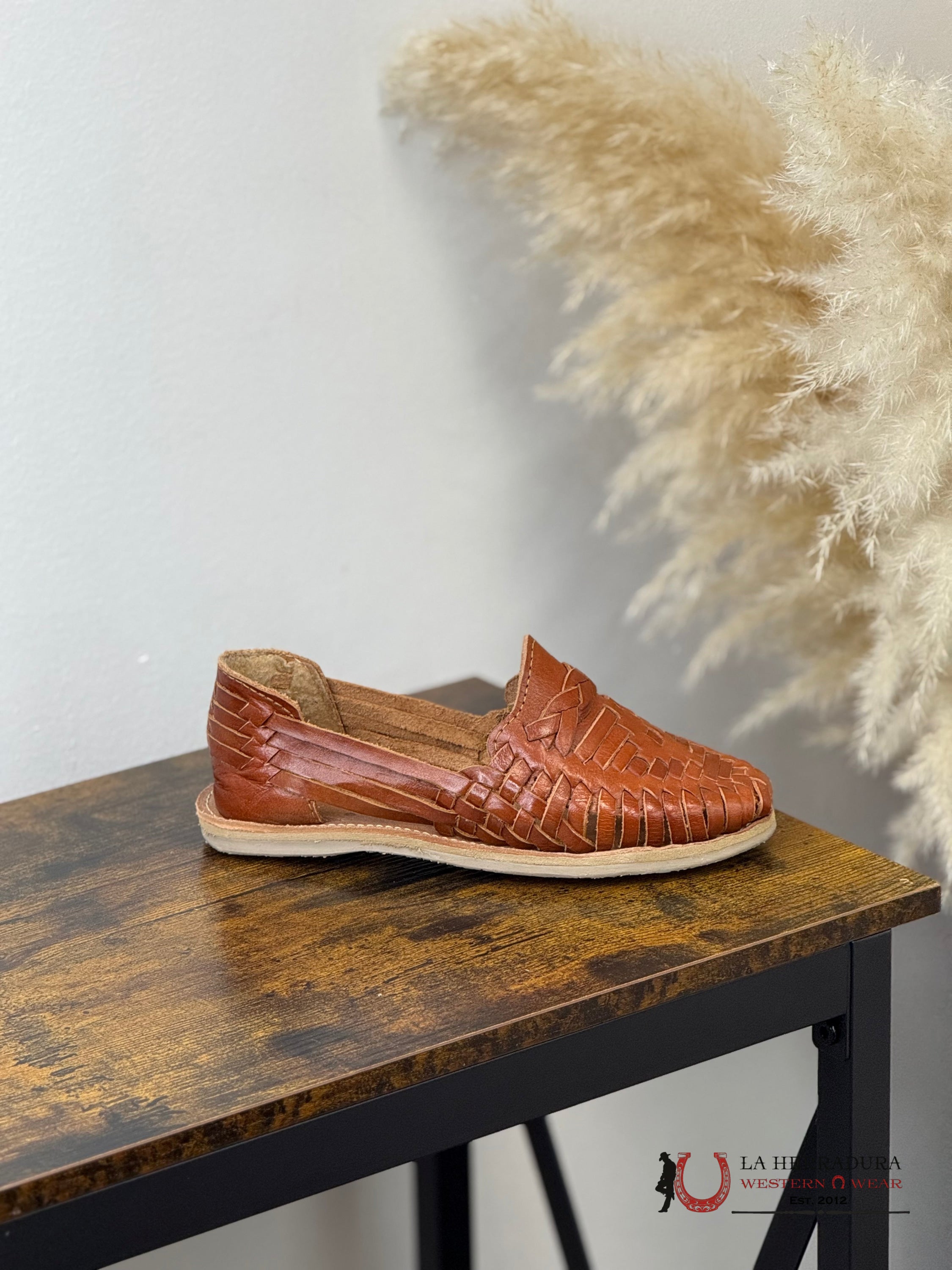 WOMEN HUARACHE TEJIDO COGÑAC BOTAS MUJERES