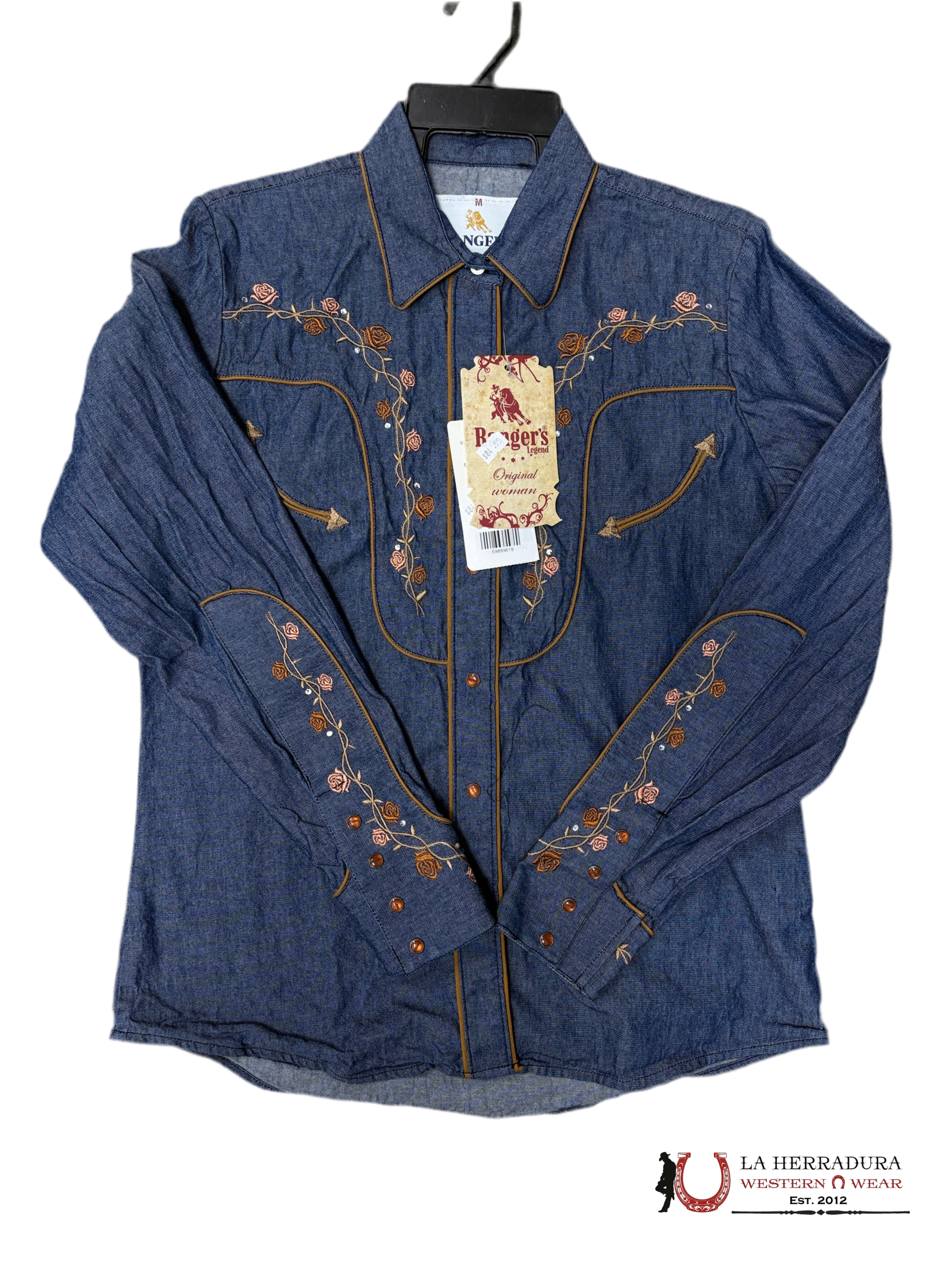 Women Rangers Long Sleeve Denim shirt 035DA01 ROPA MUJERES