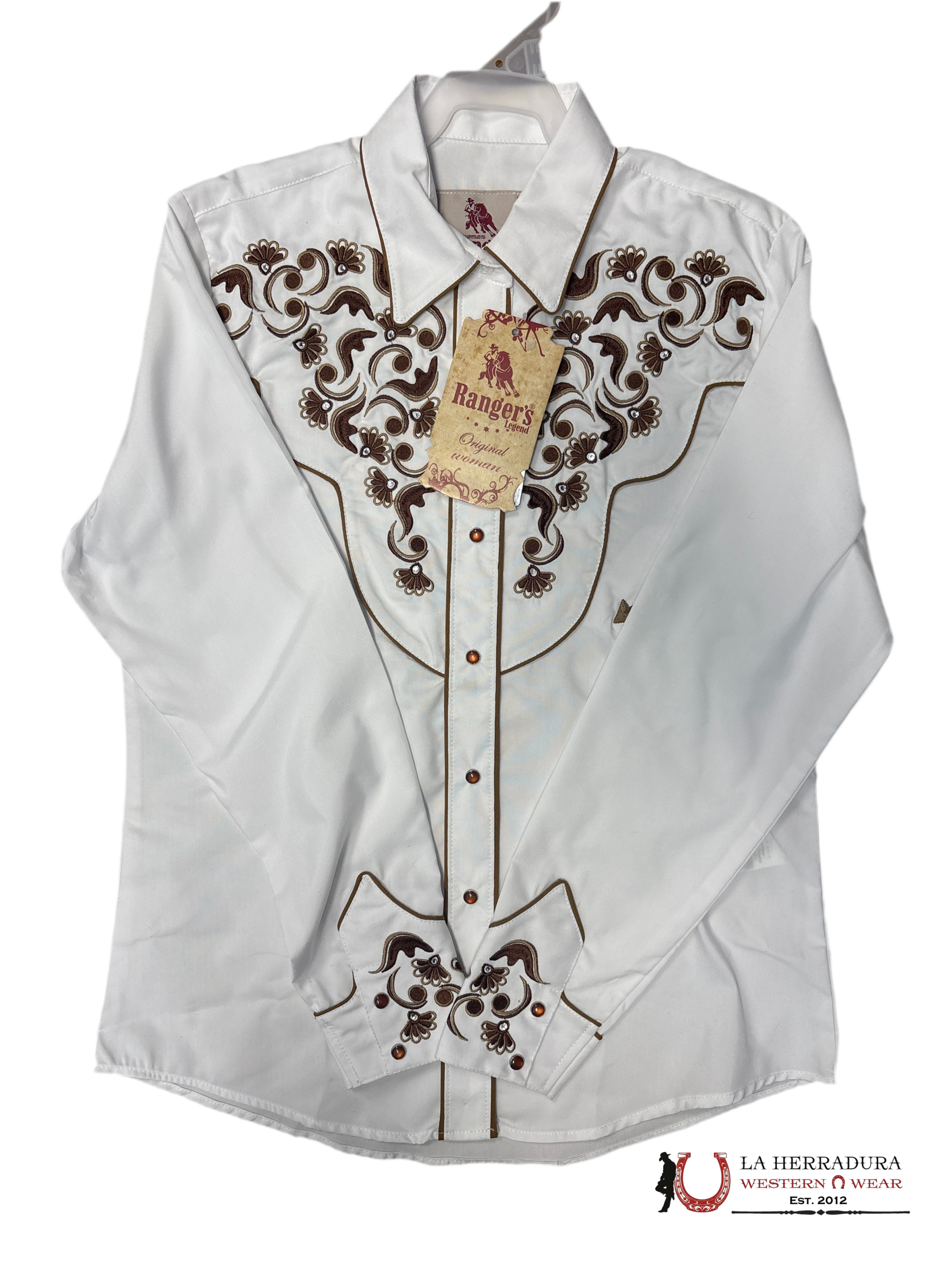 Women Rangers Long Sleeve White shirt 017DA01 ROPA MUJERES