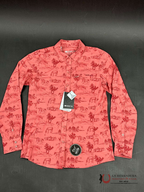 WOMEN VENTTEK FADED ROSE TOILE LONG SLEEVE SHIRT  10048862