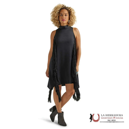 Vestido retro negro Wrangler para mujer 
-112342523
