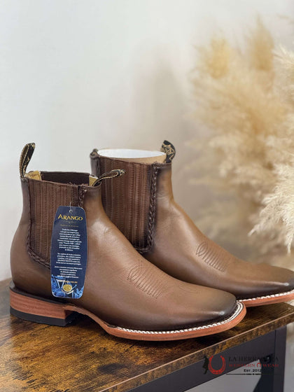 BOTÍN ARANGO PARA MUJER ESTILO AVIADOR, COLOR NUEZ