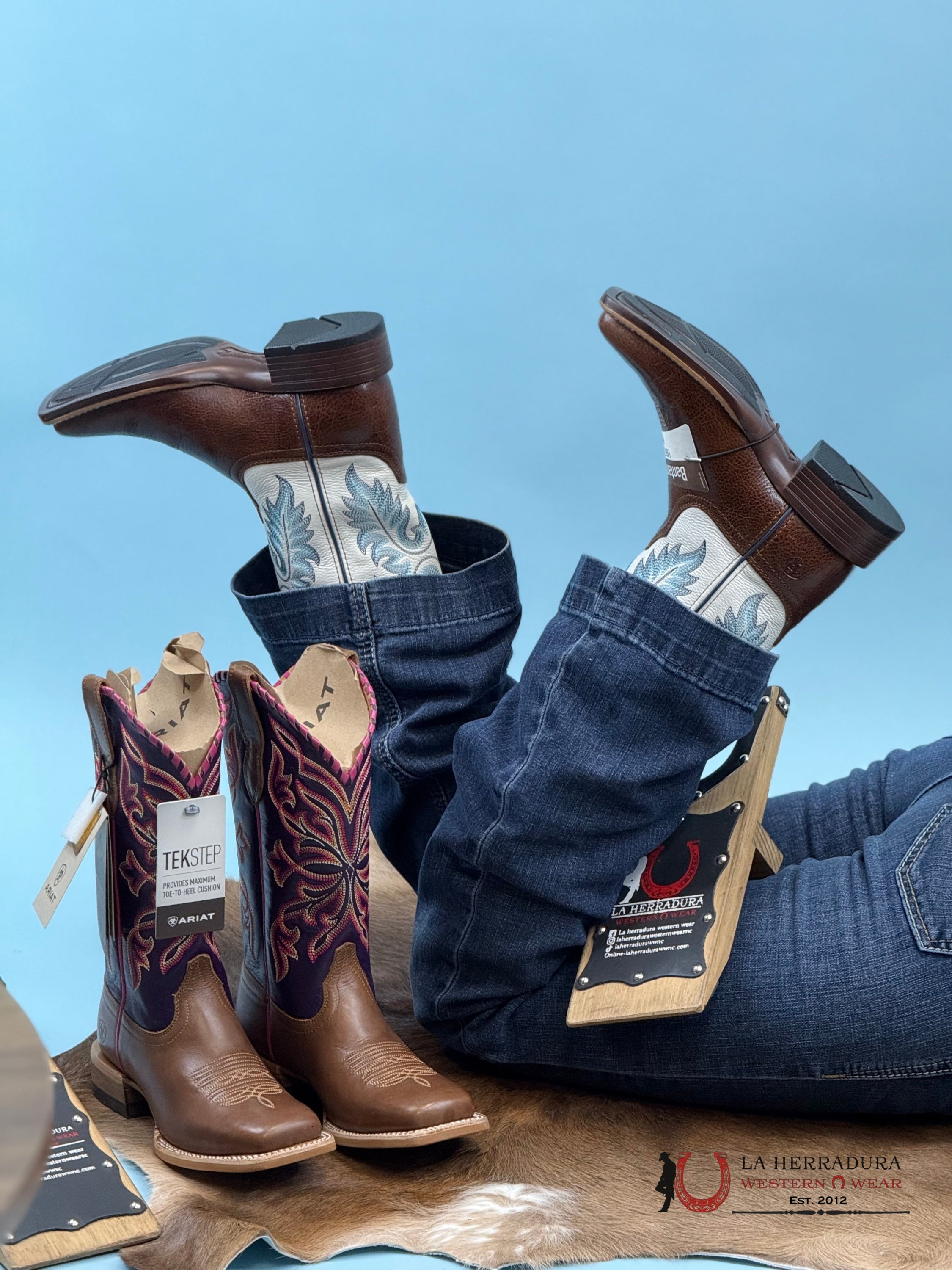 Womens Ariat Canyon Point Gingersnap White Square Toe Boots Botas Mujeres