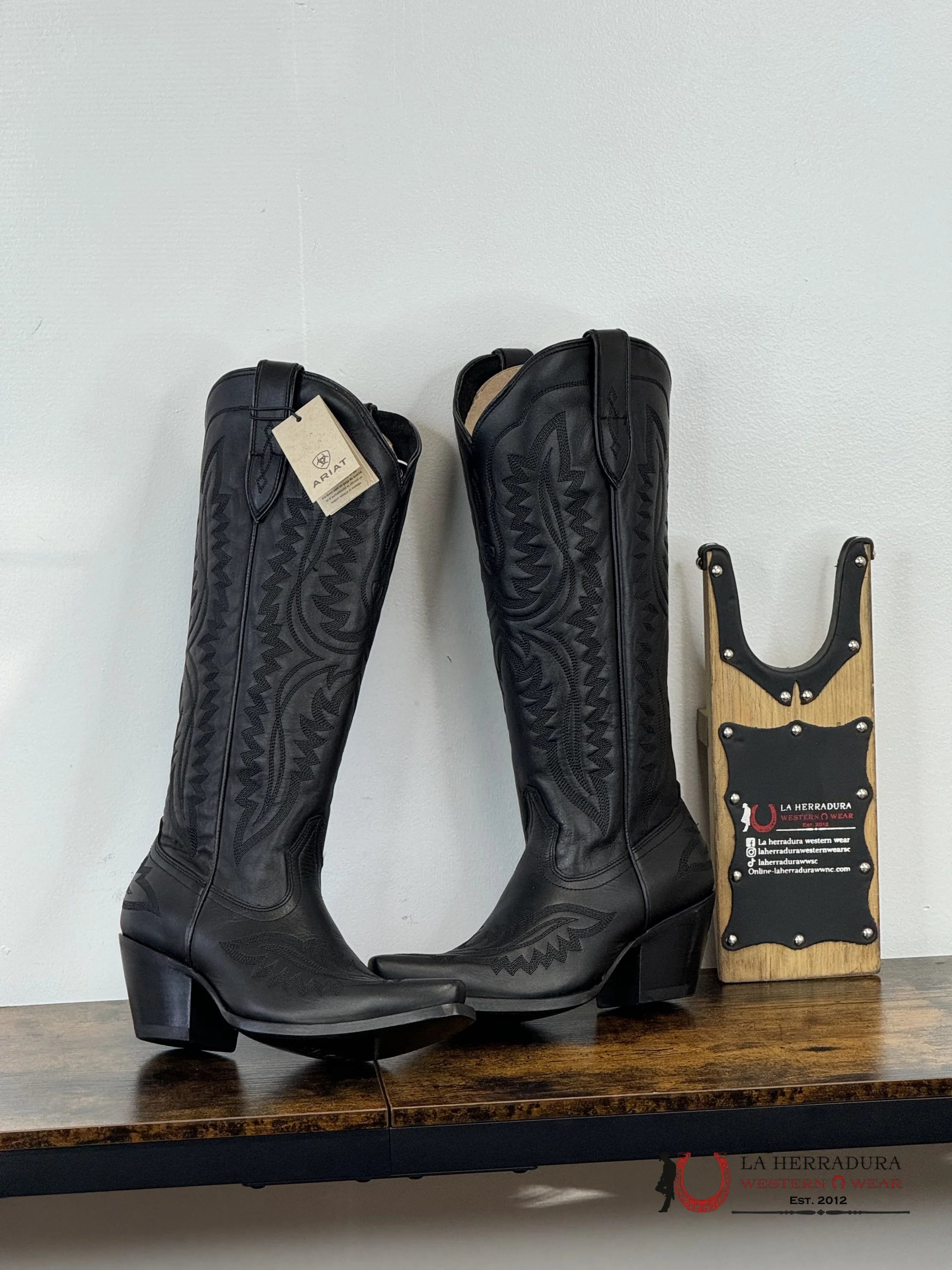 Womens Ariat Casanova Black Obsidian Tall Boot Botas Mujeres