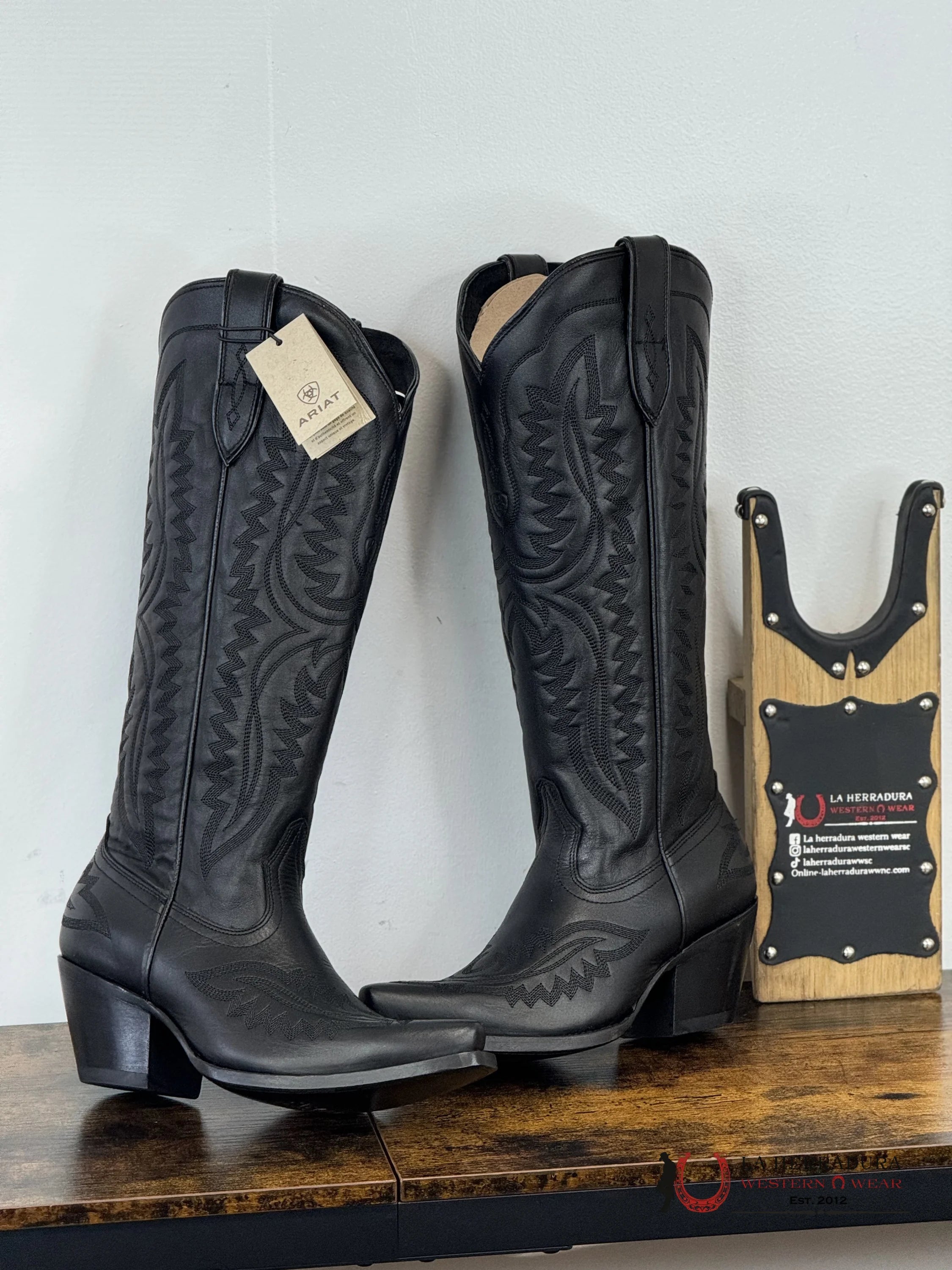 Womens Ariat Casanova Black Obsidian Tall Boot Botas Mujeres