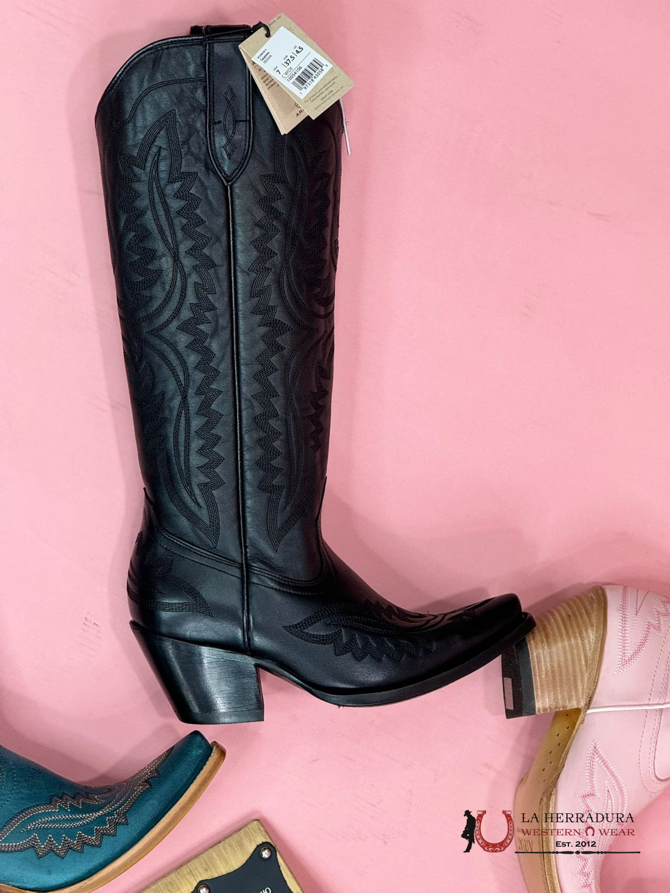 Womens Ariat Casanova Black Obsidian Tall Boot Botas Mujeres