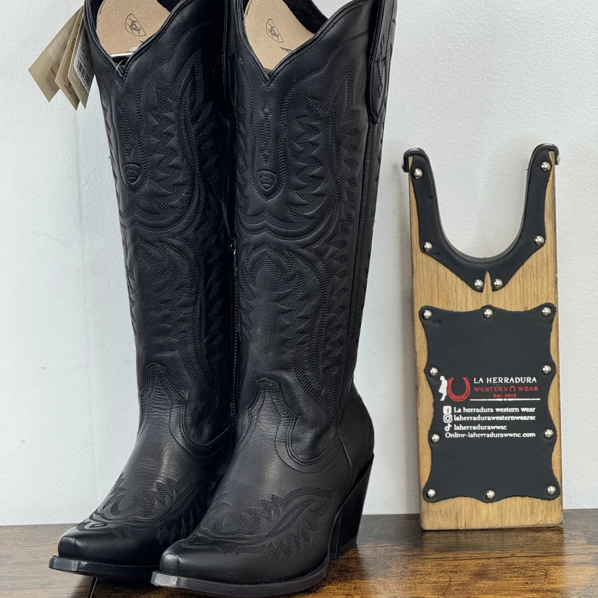 WOMENS ARIAT CASANOVA BLACK OBSIDIAN TALL BOOT 10054106