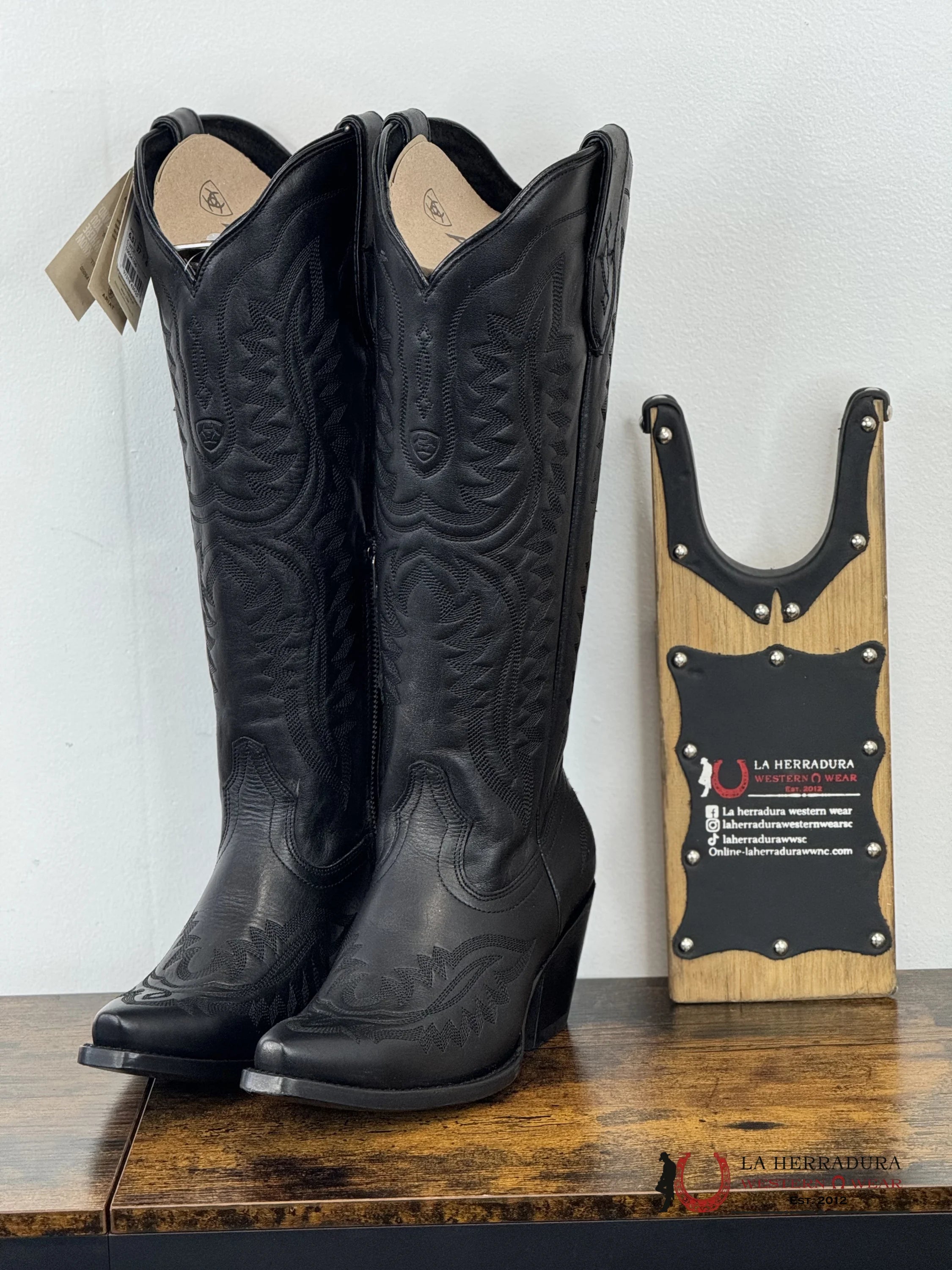 Womens Ariat Casanova Black Obsidian Tall Boot Botas Mujeres