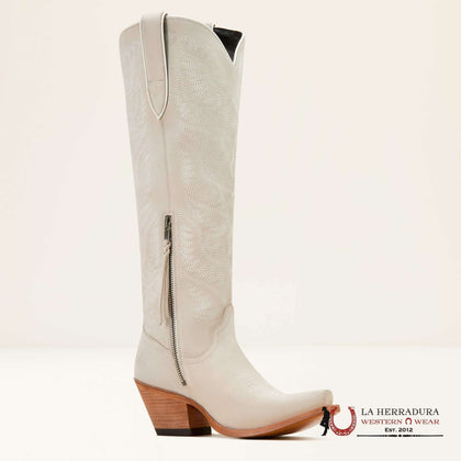WOMENS ARIAT CASANOVA OYSTER SUEDE  LARAMIE STRETCHFIT 10061215