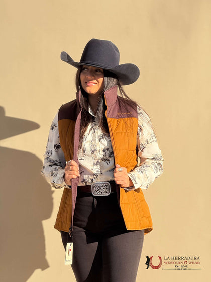 WOMEN'S ARIAT CONCEAL CARRY CHESTNUT/ CHOCOLATE PLUM VEST 10052831