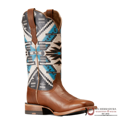 WOMENS ARIAT FRONTIER CHIMAYO DARK CHOCOLATE/RIO ARRIBA TURQUOISE 10047050