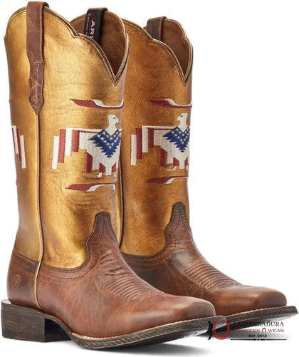 WOMENS ARIAT FRONTIER THUNDERBIRD CHIMAYO FIERY TAN- 10042578