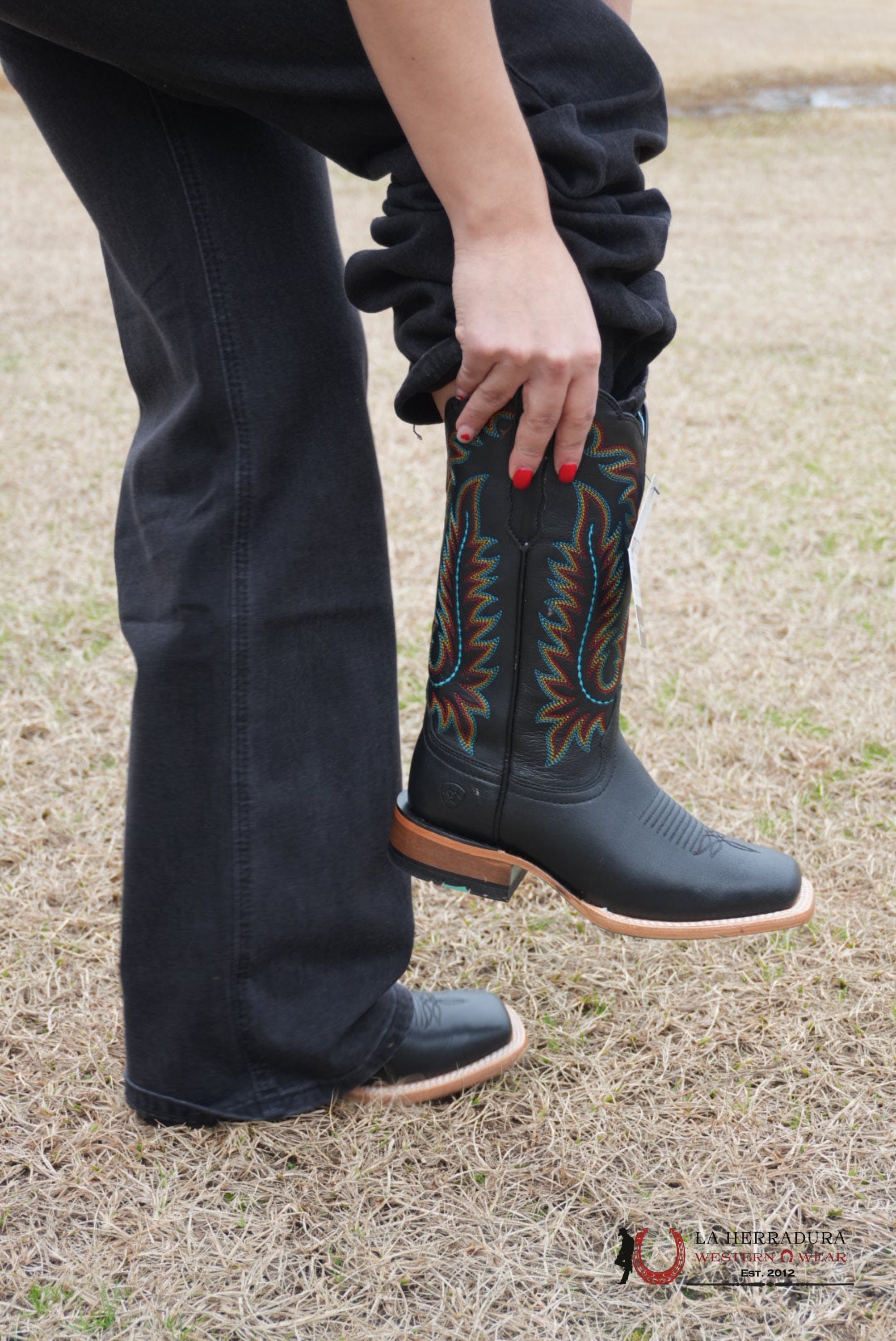WOMENS ARIAT FRONTIER TULLY OBSIDIAN BOOTS- 1180 BOTAS MUJERES