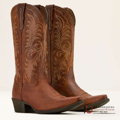 WOMENS ARIAT HERITAGE X TOE STRETCHFIR RICH OAK 10061307