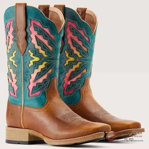 WOMENS ARIAT LANEY VentTEK™ 360 TOFFEE/TEAL BLUE- 10044443