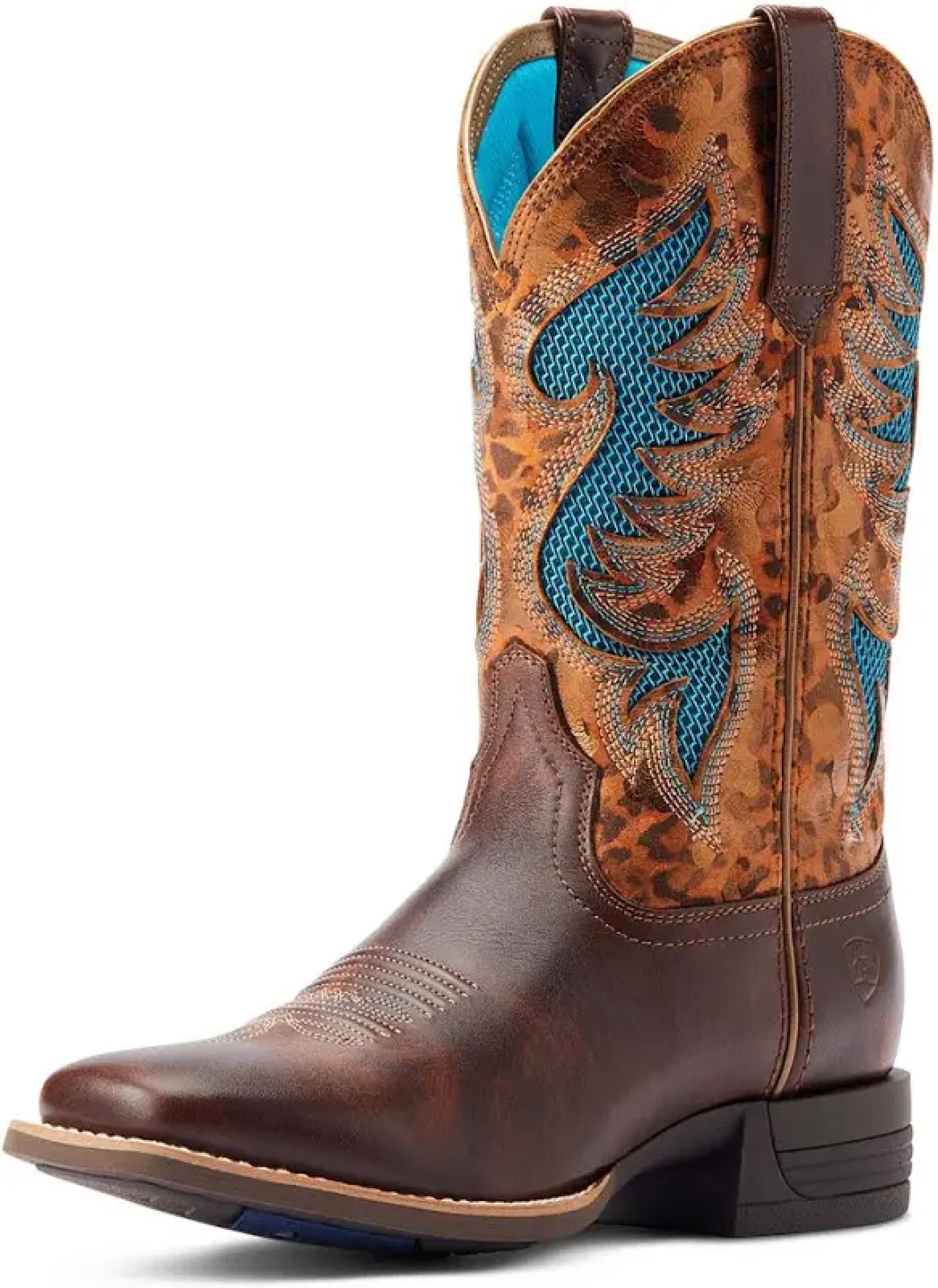 Womens Ariat Pinto Venttek 360 Yukon Brown Gilded Leopard- 4506 Botas Mujeres