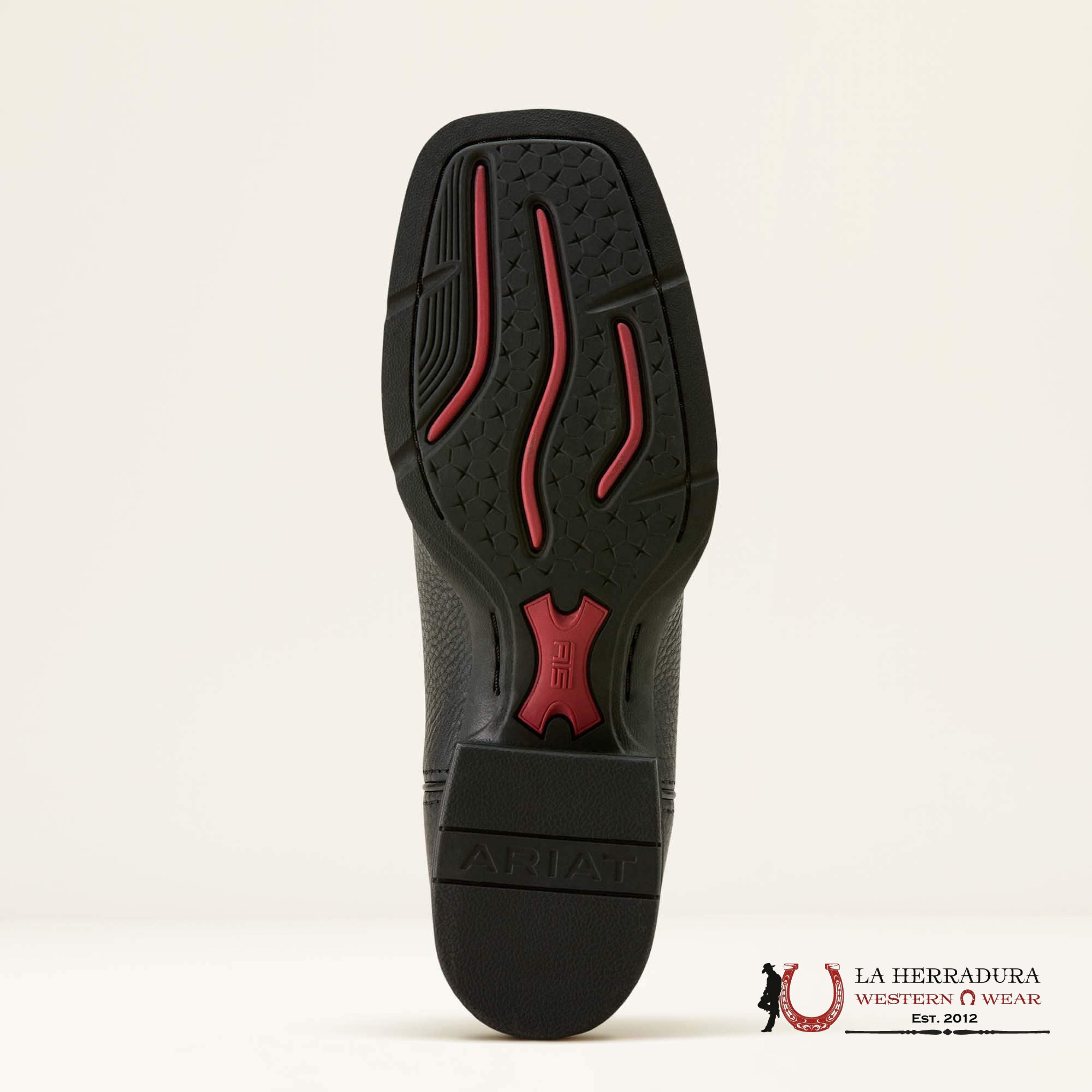 WOMENS ARIAT ROUND UP FILLY BLACK DEERTAN BLOOD RED 10064075 BOTAS MUJERES
