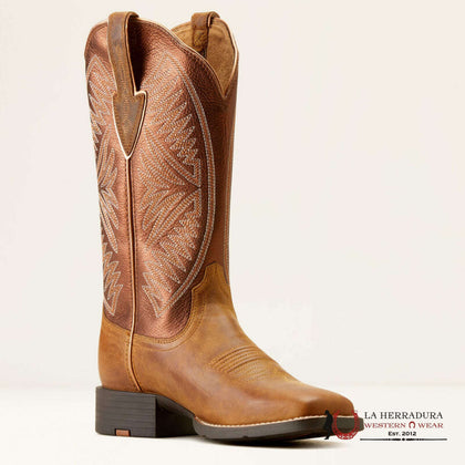 WOMENS ARIAT ROUND UP RUIDOSO PEARL / BURNISHED CHESTNUT 10051066