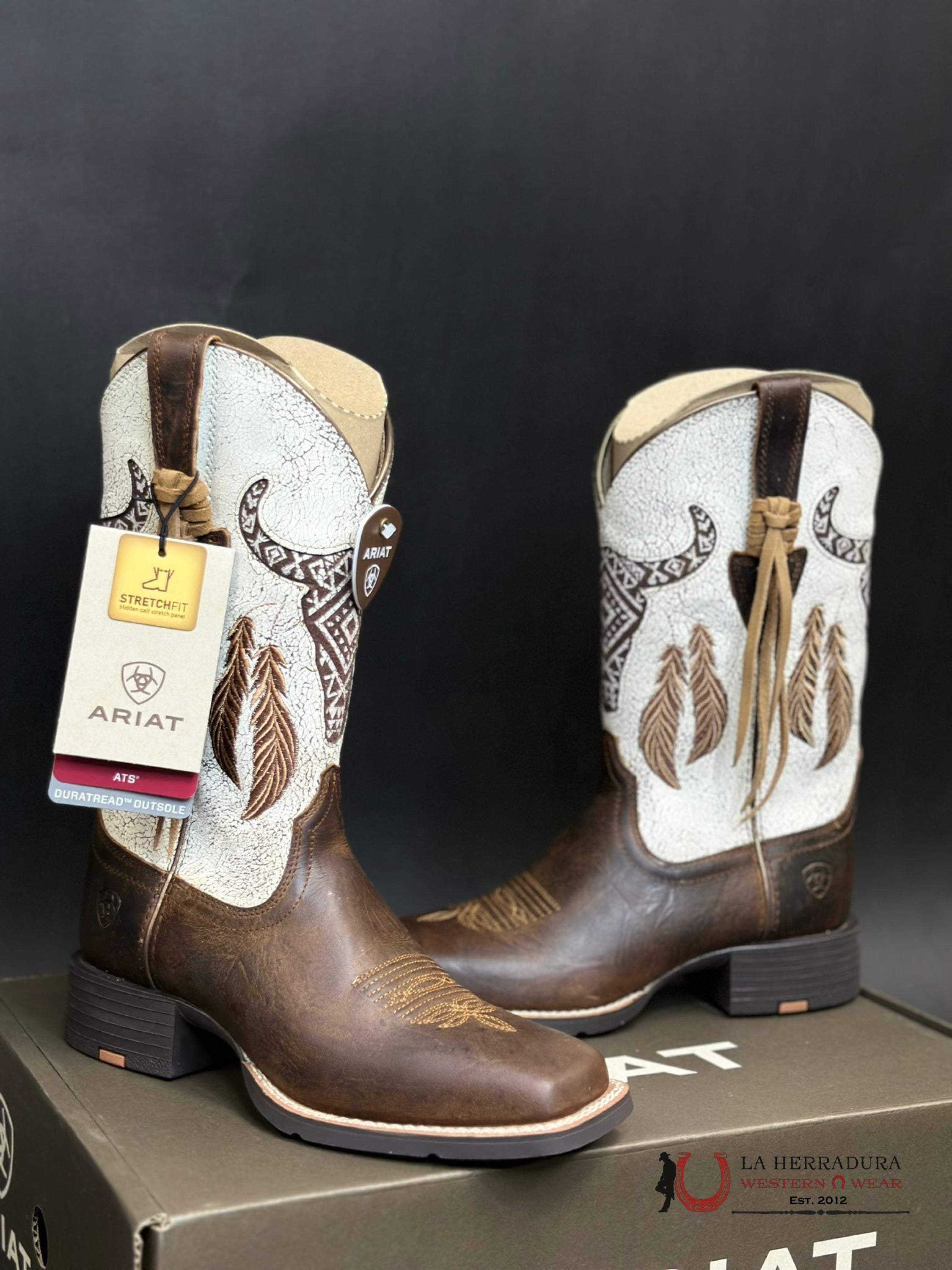 Womens Ariat Round Up Southwest Stretch Fit Boot Botas Mujeres
