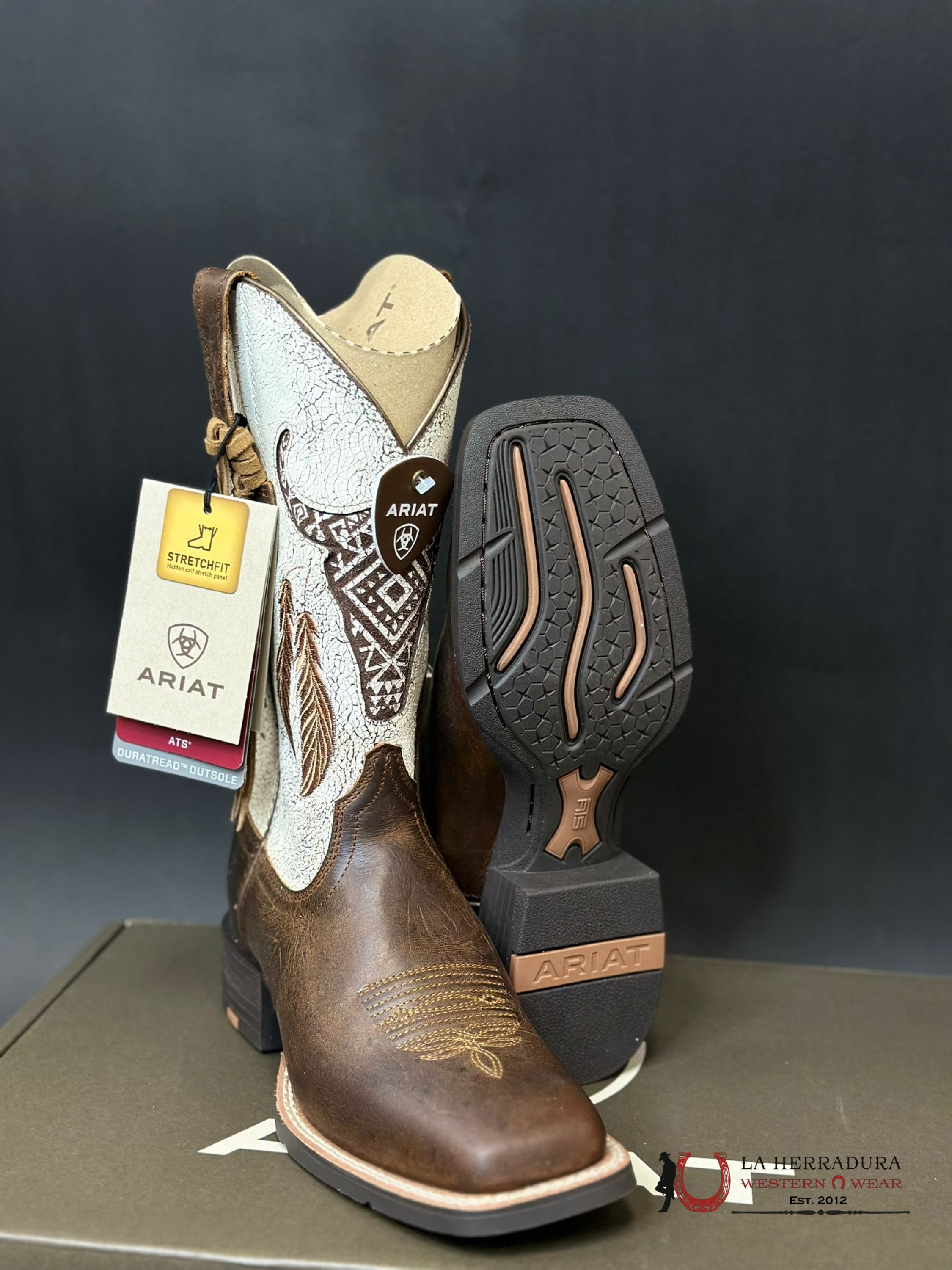 Womens Ariat Round Up Southwest Stretch Fit Boot Botas Mujeres